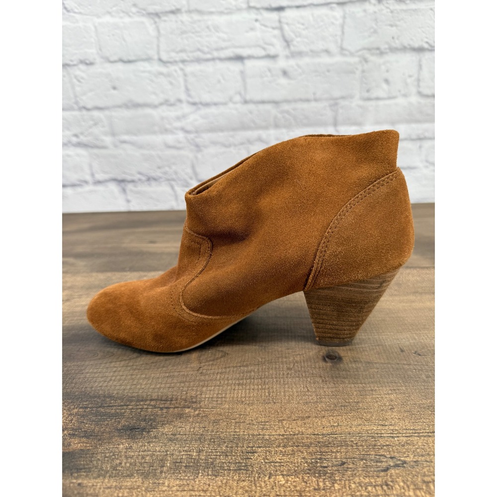 Carlos Santana Brooky Ankle Boots Women Size 8.5M Brown Suede Block Heel Boho - Picture 8 of 11